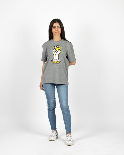 I Survived Mansaf | Basic Cut T-shirt - Graphic T-Shirt - Unisex - Jobedu Jordan