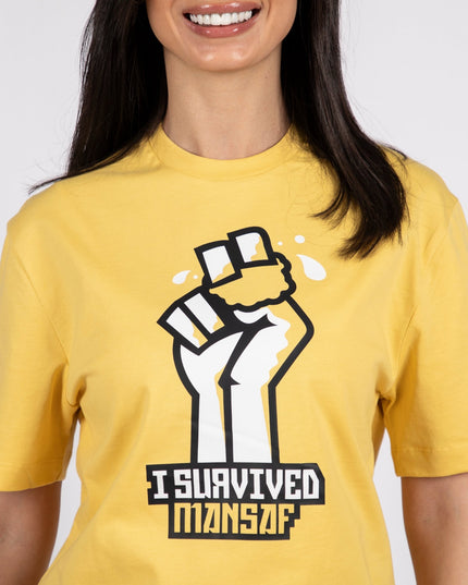 I Survived Mansaf | Basic Cut T-shirt - Graphic T-Shirt - Unisex - Jobedu Jordan