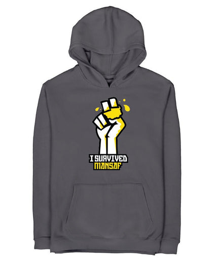 I Survived Mansaf | Graphic Premium Hoodies - Graphic SuperBasic Premium Hoodies - Jobedu Jordan