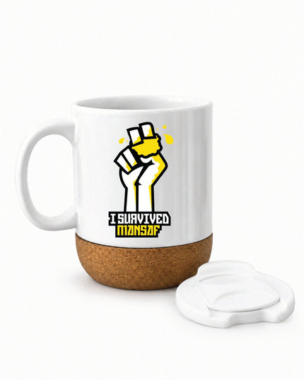 I Survived Mansaf | Soft Wooden Plate Mug - Accessories - Soft Wooden Plate Mug - Jobedu Jordan