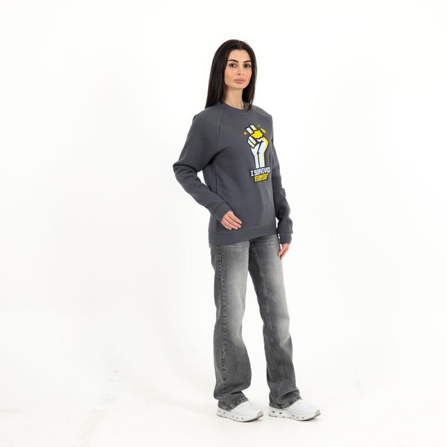 I Survived Mansaf | Unisex Adult Sweatshirt - Graphic Sweatshirt - Unisex - Jobedu Jordan