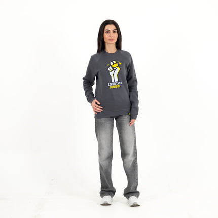 I Survived Mansaf | Unisex Adult Sweatshirt - Graphic Sweatshirt - Unisex - Jobedu Jordan