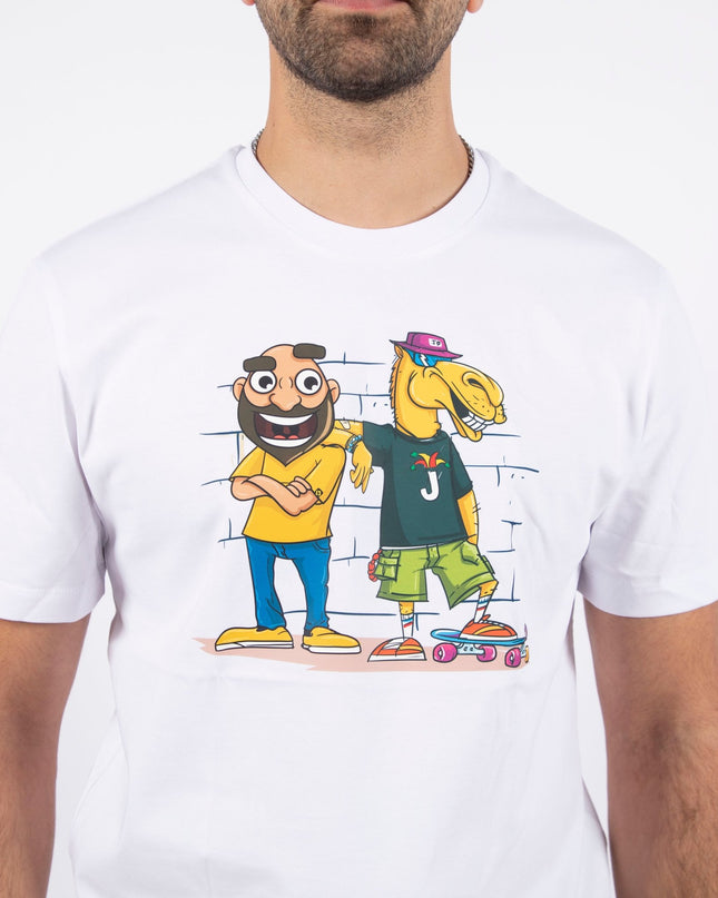 Jawaker Abdu & Camel | Basic Cut T-shirt - Graphic T-Shirt - Unisex - Jobedu Jordan