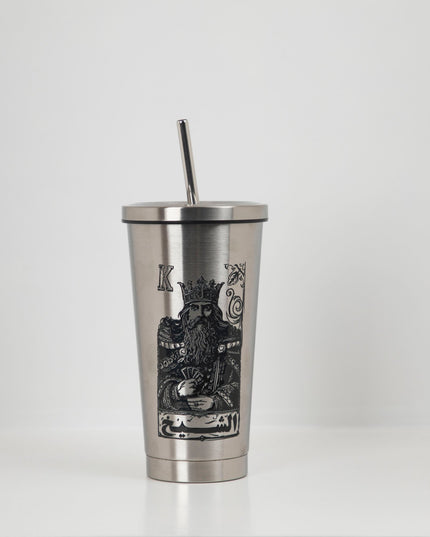 Jawaker Sheikh | Premium Stainless Steel Straw Water Bottle - Accessories - Premium Stainless Steel Straw Water Bottle - Jobedu Jordan