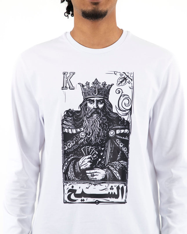 Jawaker Sheikh | Premium T-shirt Unisex Longsleeve Basic Cut - Premium T-shirt Unisex Longsleeve Basic Cut - Jobedu Jordan