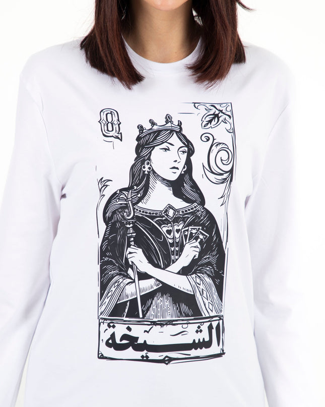 Jawaker Sheikha | Premium T-shirt Unisex Longsleeve Basic Cut - Premium T-shirt Unisex Longsleeve Basic Cut - Jobedu Jordan