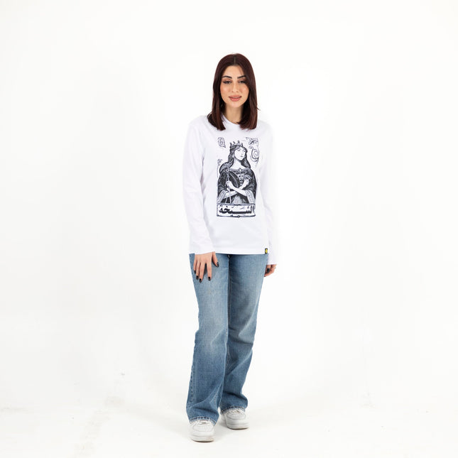 Jawaker Sheikha | Premium T-shirt Unisex Longsleeve Basic Cut - Premium T-shirt Unisex Longsleeve Basic Cut - Jobedu Jordan