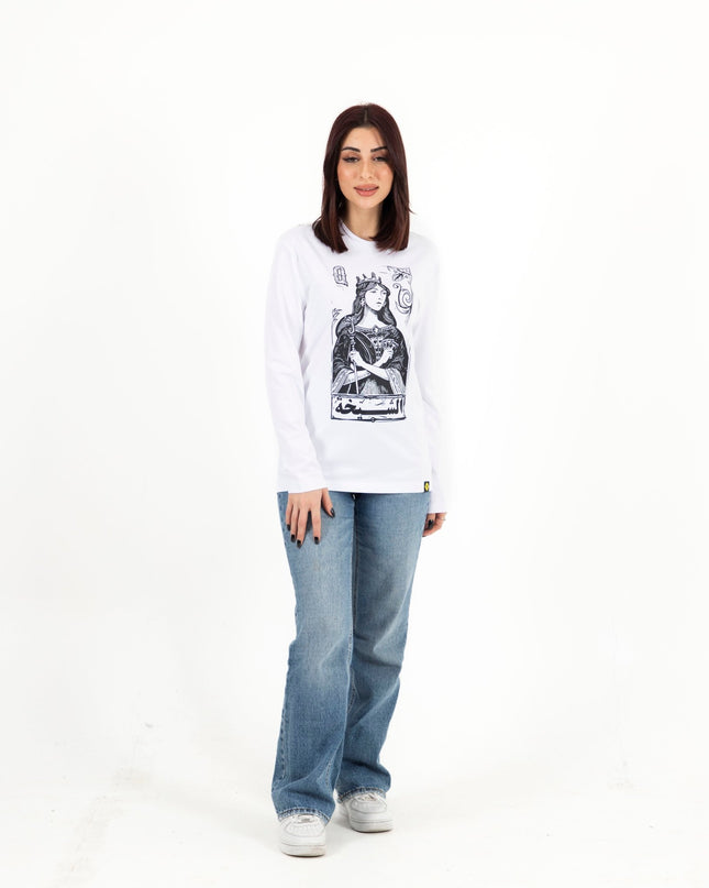 Jawaker Sheikha | Premium T-shirt Unisex Longsleeve Basic Cut - Premium T-shirt Unisex Longsleeve Basic Cut - Jobedu Jordan