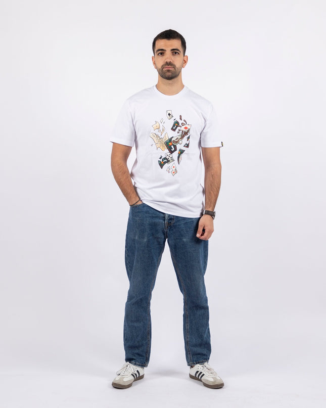 Jawaker Tarneeb | Basic Cut T-shirt - Graphic T-Shirt - Unisex - Jobedu Jordan