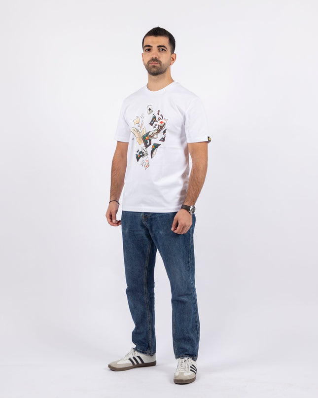 Jawaker Tarneeb | Basic Cut T-shirt - Graphic T-Shirt - Unisex - Jobedu Jordan