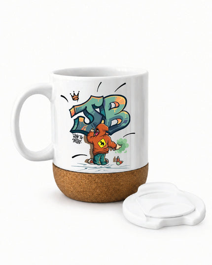 JB Graffiti | Soft Wooden Plate Mug - Accessories - Soft Wooden Plate Mug - Jobedu Jordan