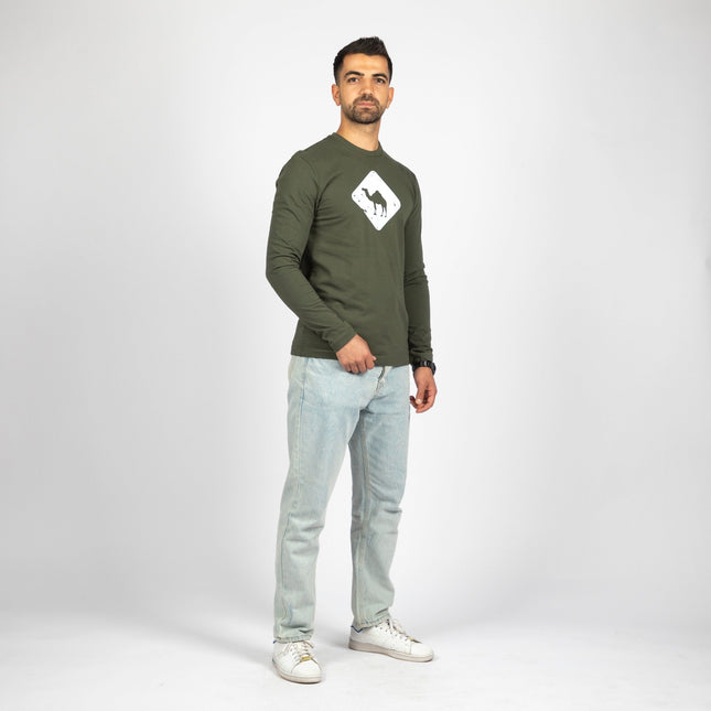 Jobedu Camel Crossing | Adult Graphic Longsleeve Tshirt - Adult Graphic Longsleeve Tshirt - Jobedu Jordan