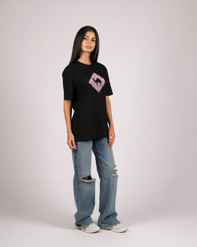 Jobedu Camel Crossing Calligraphy | Premium SuperBasic Ghraphic T-Shirt - Premium Super Basic Cut T-Shirt - Unisex - Jobedu Jordan