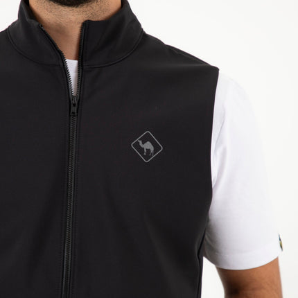 Jobedu Camel Crossing Logo Black | Unisex Premium Windwall Vest - Unisex Premium Windwall Vest - Jobedu Jordan
