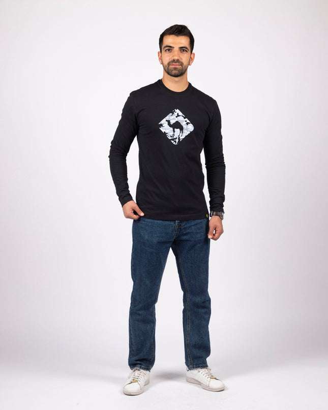 Jobedu Camel Crossing Mbarga3 | Adult Graphic Longsleeve Tshirt - Adult Graphic Longsleeve Tshirt - Jobedu Jordan