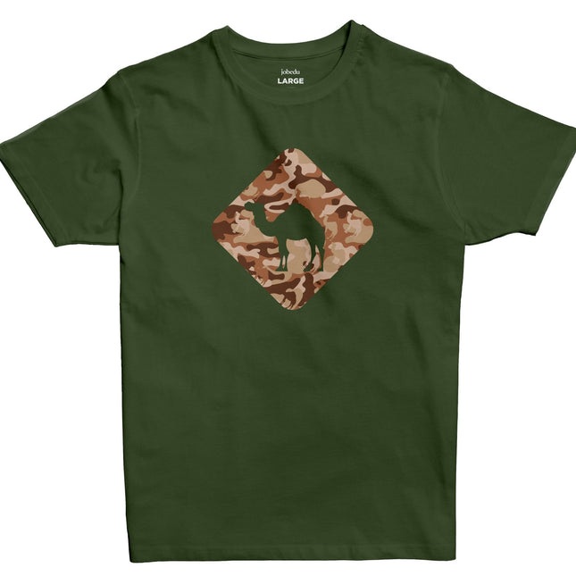 Jobedu Camel Crossing Mbarga3 | Basic Cut T-shirt - Graphic T-Shirt - Unisex - Jobedu Jordan