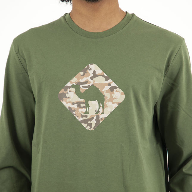 Jobedu Camel Crossing Mbarga3 | Premium T-shirt Unisex Longsleeve Basic Cut - Premium T-shirt Unisex Longsleeve Basic Cut - Jobedu Jordan