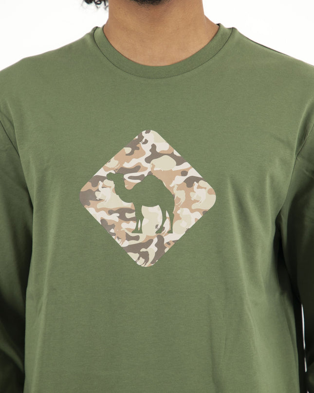 Jobedu Camel Crossing Mbarga3 | Premium T-shirt Unisex Longsleeve Basic Cut - Premium T-shirt Unisex Longsleeve Basic Cut - Jobedu Jordan