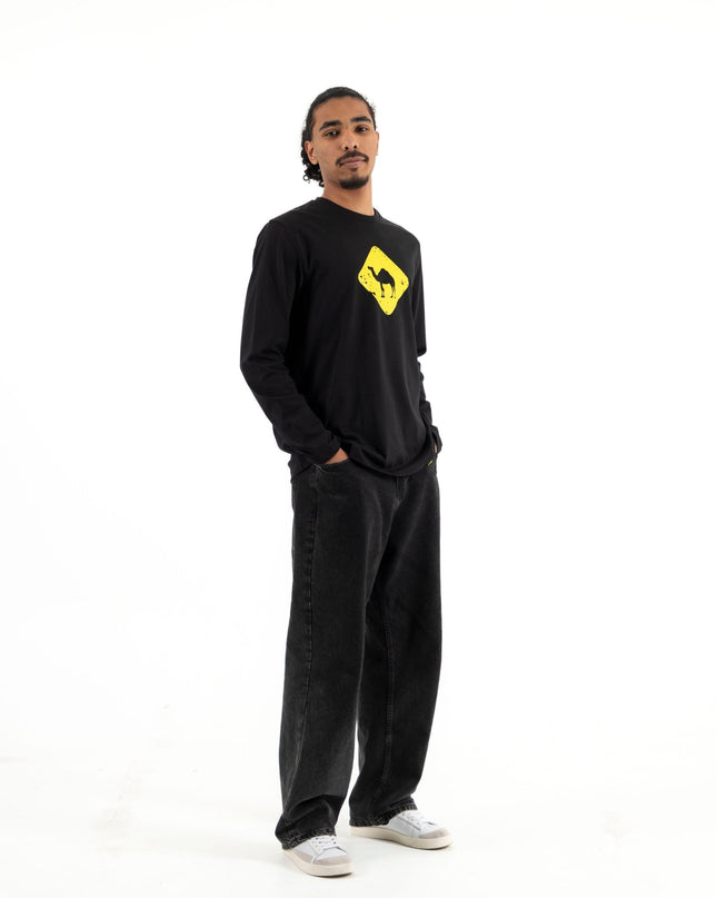 Jobedu Camel Crossing | Premium T-shirt Unisex Longsleeve Basic Cut - Premium T-shirt Unisex Longsleeve Basic Cut - Jobedu Jordan