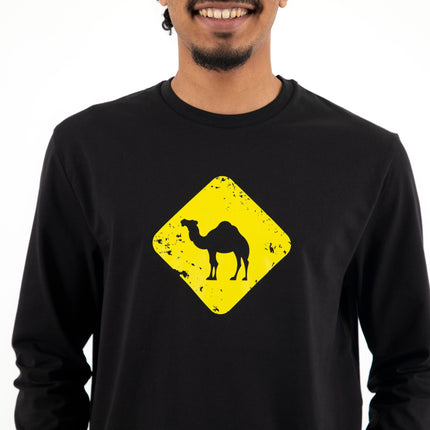 Jobedu Camel Crossing | Premium T-shirt Unisex Longsleeve Basic Cut - Premium T-shirt Unisex Longsleeve Basic Cut - Jobedu Jordan