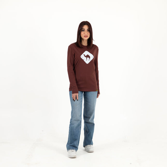 Jobedu Camel Crossing | Premium T-shirt Unisex Longsleeve Basic Cut - Premium T-shirt Unisex Longsleeve Basic Cut - Jobedu Jordan