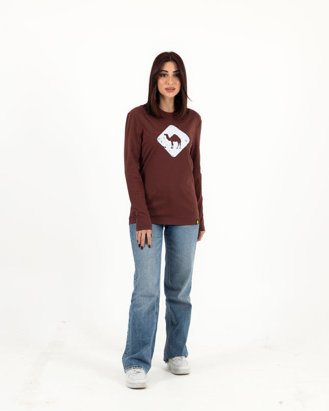 Jobedu Camel Crossing | Premium T-shirt Unisex Longsleeve Basic Cut - Premium T-shirt Unisex Longsleeve Basic Cut - Jobedu Jordan
