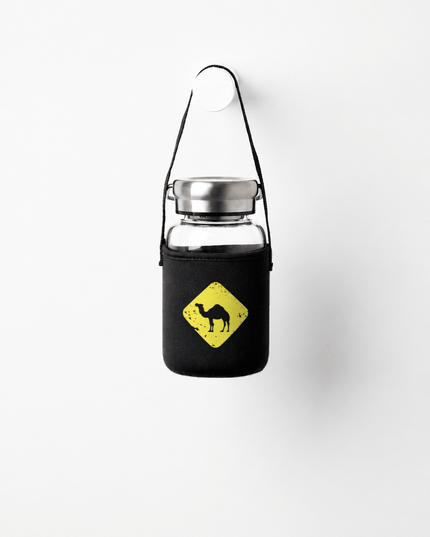 Jobedu Camel Crossing | Premium Water Bottle with Sleeve & Hangers - Accessories - Premium Water Bottle with Sleeve & Hangers - Jobedu Jordan