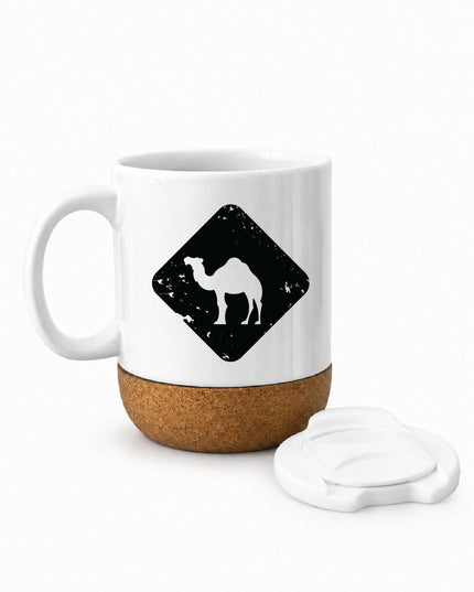 Jobedu Camel Crossing | Soft Wooden Plate Mug - Accessories - Soft Wooden Plate Mug - Jobedu Jordan