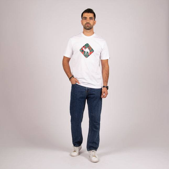 Jobedu Camel Crossing Tropical | Premium SuperBasic Ghraphic T-Shirt - Premium Super Basic Cut T-Shirt - Unisex - Jobedu Jordan