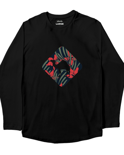 Jobedu Camel Crossing Tropical | Premium T-shirt Unisex Longsleeve Basic Cut - Premium T-shirt Unisex Longsleeve Basic Cut - Jobedu Jordan