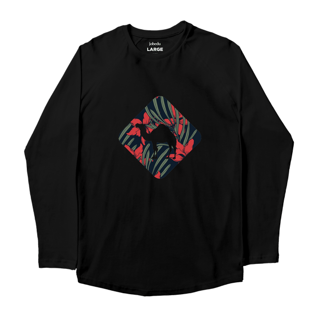Jobedu Camel Crossing Tropical | Premium T-shirt Unisex Longsleeve Basic Cut - Premium T-shirt Unisex Longsleeve Basic Cut - Jobedu Jordan