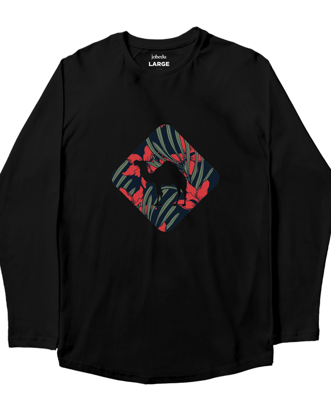 Jobedu Camel Crossing Tropical | Premium T-shirt Unisex Longsleeve Basic Cut - Premium T-shirt Unisex Longsleeve Basic Cut - Jobedu Jordan