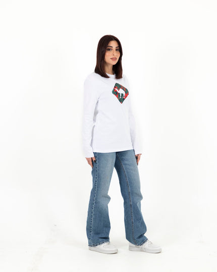 Jobedu Camel Crossing Tropical | Premium T-shirt Unisex Longsleeve Basic Cut - Premium T-shirt Unisex Longsleeve Basic Cut - Jobedu Jordan