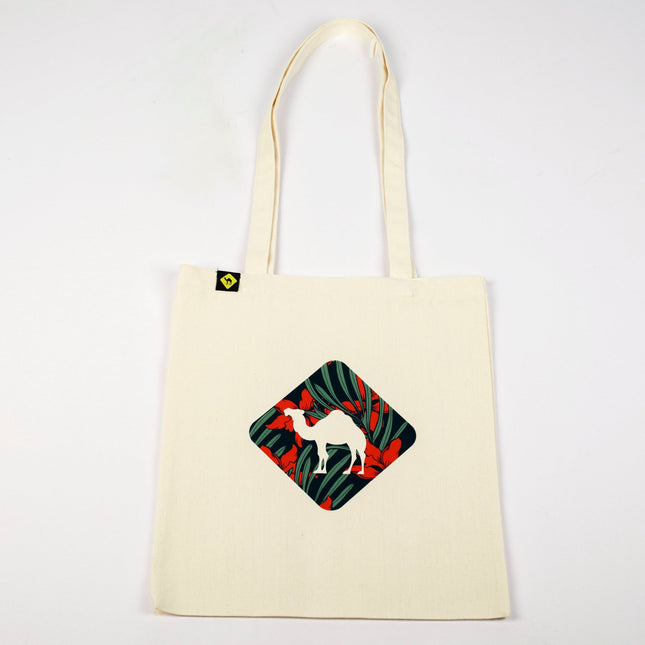Jobedu Camel Crossing Tropical | Tote Bag - Accessories - Tote Bags - Jobedu Jordan