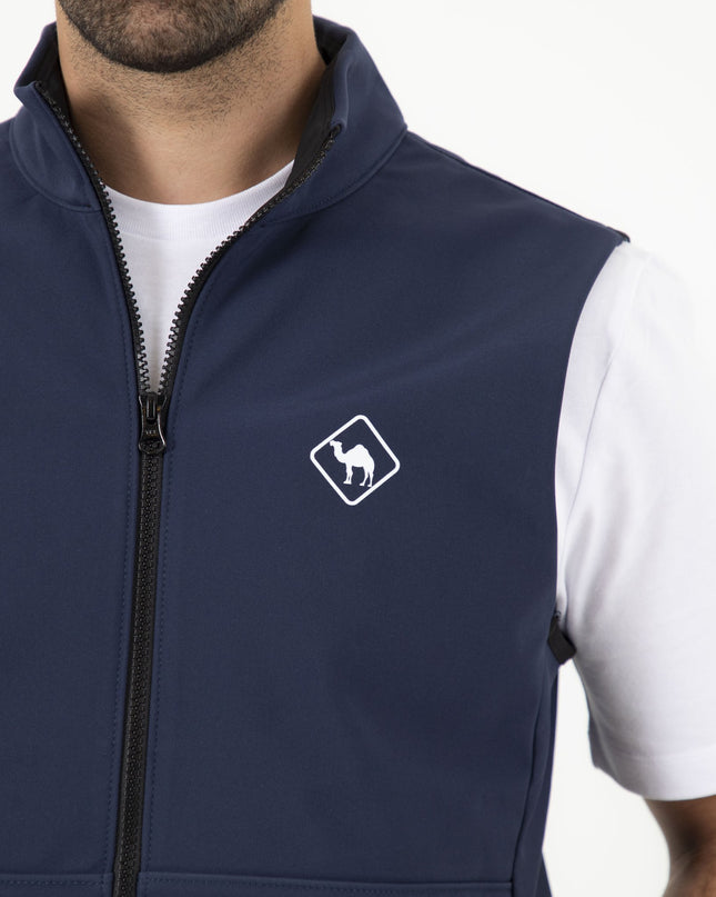 Jobedu Outline Summet Navy | Unisex Premium Windwall Vest - Unisex Premium Windwall Vest - Jobedu Jordan