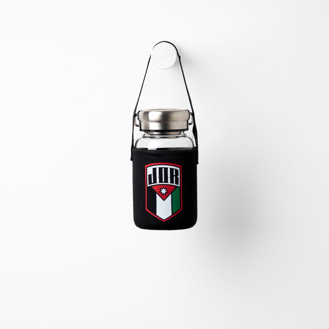 Jordan First | Premium Water Bottle with Sleeve & Hangers - Accessories - Premium Water Bottle with Sleeve & Hangers - Jobedu Jordan