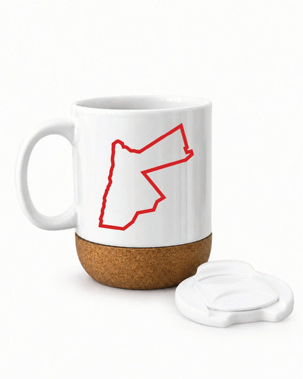 Jordan Map | Soft Wooden Plate Mug - Accessories - Soft Wooden Plate Mug - Jobedu Jordan