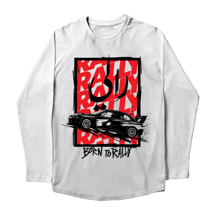 Jordan Motor Born To Rally | Premium T-shirt Unisex Longsleeve Basic Cut - Premium T-shirt Unisex Longsleeve Basic Cut - Jobedu Jordan