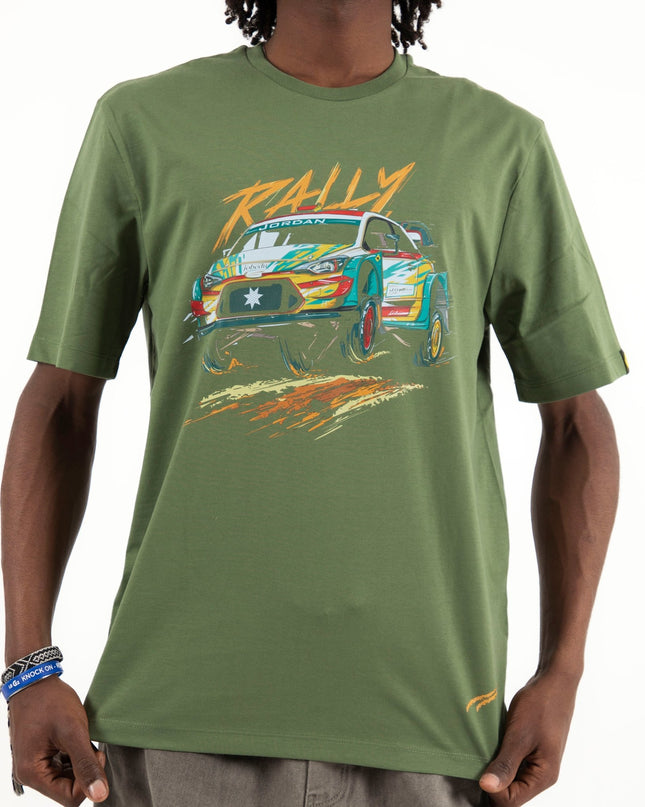 Jordan Motor Rally | Premium SuperBasic Ghraphic T-Shirt - Premium Super Basic Cut T-Shirt - Unisex - Jobedu Jordan