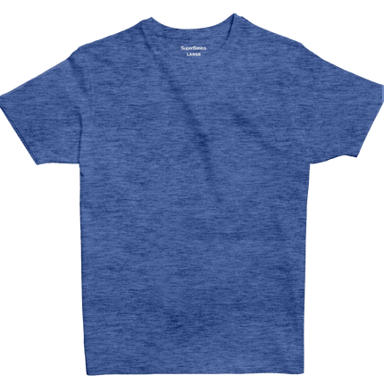 Luxe Blue Heather | T-shirt Unisex Self - Rib - T-shirt Unisex Self - Rib - Jobedu Jordan