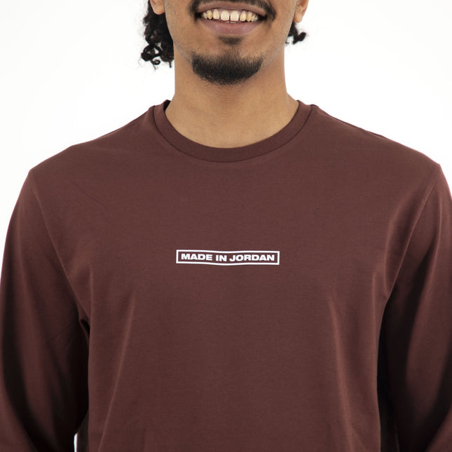 Made In Jordan | Premium T-shirt Unisex Longsleeve Basic Cut - Premium T-shirt Unisex Longsleeve Basic Cut - Jobedu Jordan