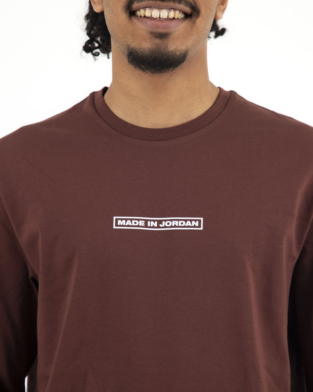 Made In Jordan | Premium T-shirt Unisex Longsleeve Basic Cut - Premium T-shirt Unisex Longsleeve Basic Cut - Jobedu Jordan