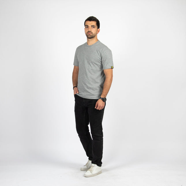 Medium Grey Melange | Basic Cut T-shirt - Basic T-Shirt - Unisex - Jobedu Jordan