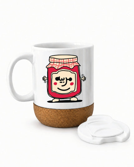 Mrabbayeh | Soft Wooden Plate Mug - Accessories - Soft Wooden Plate Mug - Jobedu Jordan