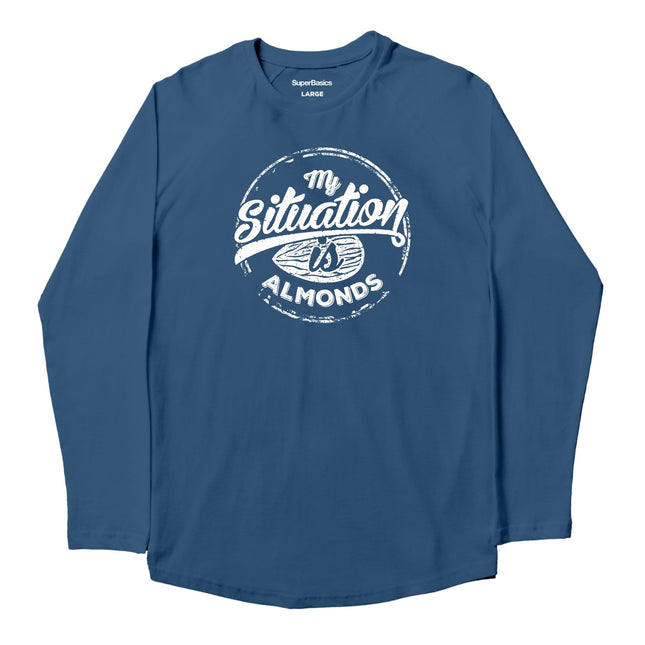 My Situation Is Almond | Kids Graphic Longsleeve Tshirt - Kids Graphic Longsleeve Tshirt - Jobedu Jordan