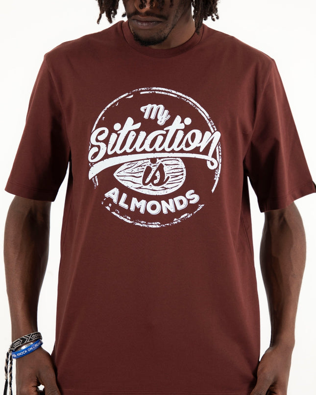 My Situation Is Almond | Premium SuperBasic Ghraphic T-Shirt - Premium Super Basic Cut T-Shirt - Unisex - Jobedu Jordan