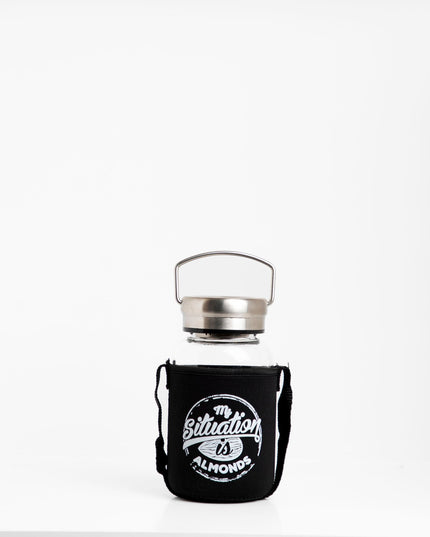 My Situation Is Almond | Premium Water Bottle with Sleeve & Hangers - Accessories - Premium Water Bottle with Sleeve & Hangers - Jobedu Jordan