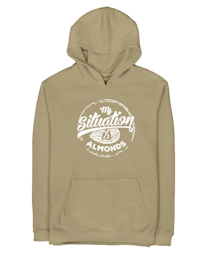My Situation Is Almond | Unisex Adult Light Hoodie - Graphic Light Hoodie - Unisex - Jobedu Jordan