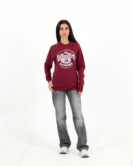 My Situation Is Almond | Unisex Adult Sweatshirt - Graphic Sweatshirt - Unisex - Jobedu Jordan