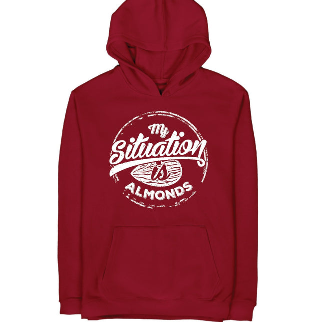 My Situation is Almonds | Unisex Adult Hoodie - Graphic Hoodie - Unisex - Jobedu Jordan